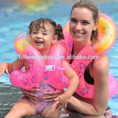 Inflatable adult swim jacket float kids swimming vest